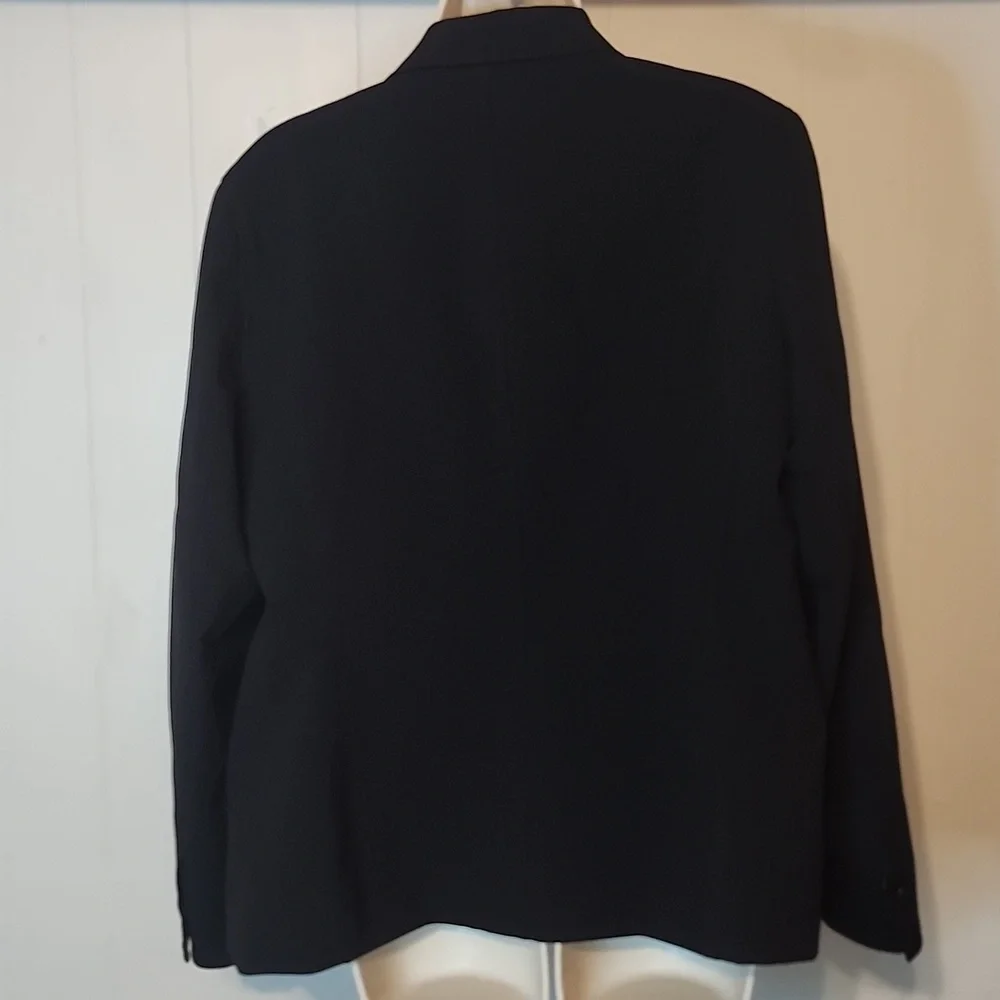 Anne Klein Black Sport Coat with Notched Lapels